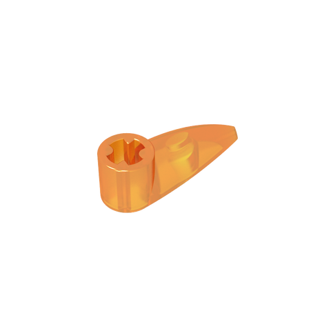 Gobricks,Technic Tooth 1 x 3 with Axle Hole [Rounded Underside]