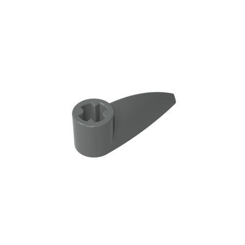 Gobricks,Technic Tooth 1 x 3 with Axle Hole [Rounded Underside]