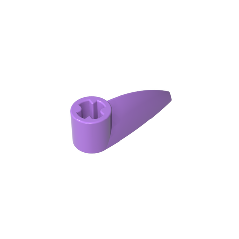 Gobricks,Technic Tooth 1 x 3 with Axle Hole [Rounded Underside]