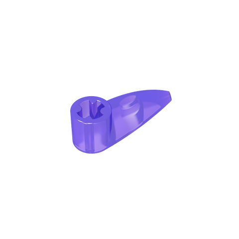 Gobricks,Technic Tooth 1 x 3 with Axle Hole [Rounded Underside]