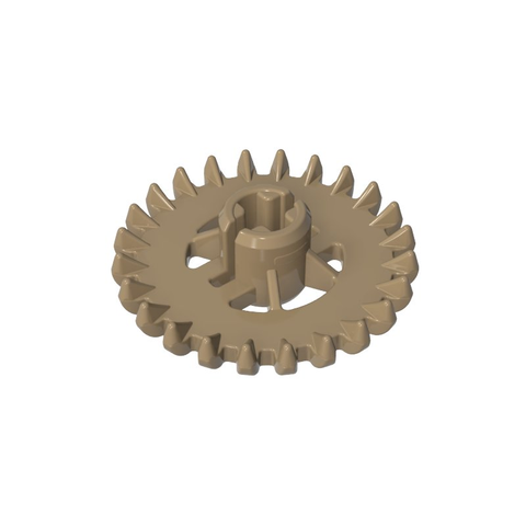 Gobricks,Technic Gear 24 Tooth Crown with Reinforcements [New Style],3650c,3650,3650a,3650b