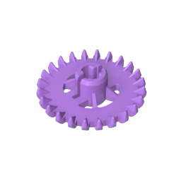 Gobricks,Technic Gear 24 Tooth Crown with Reinforcements [New Style],3650c,3650,3650a,3650b