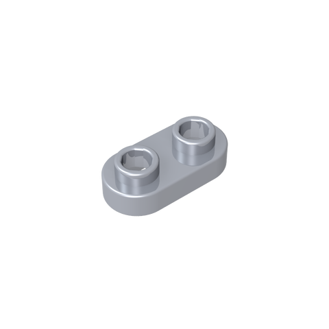 Gobricks,Plate Special 1 x 2 Rounded with 2 Open Studs,35480