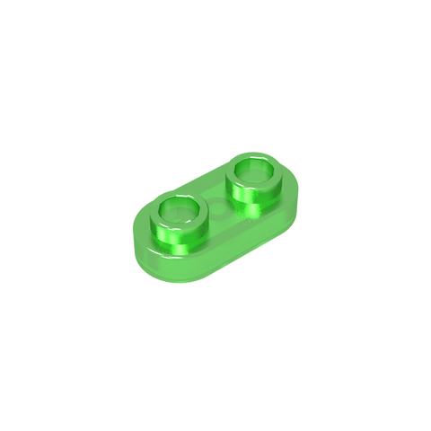 Gobricks,Plate Special 1 x 2 Rounded with 2 Open Studs,35480