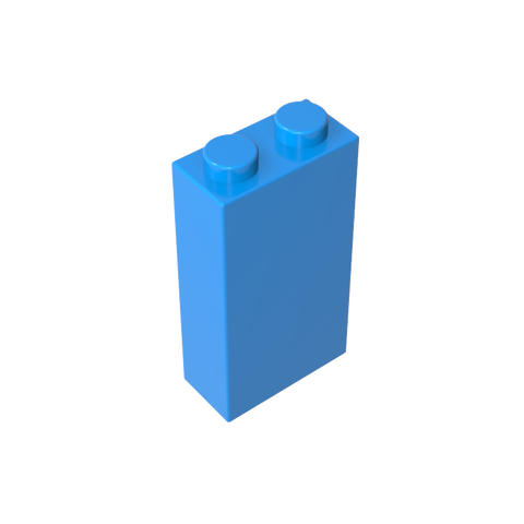 Gobricks,Brick 1 x 2 x 3 with Bottom Stud Holder,22886