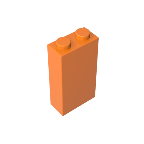 Gobricks,Brick 1 x 2 x 3 with Bottom Stud Holder,22886