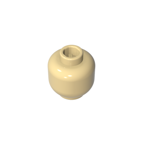 Gobricks,Minifig Head Plain [Blocked Open Stud],3626b,28621,3626,30011,88475,3626a,3626c,gds1417