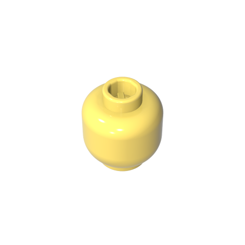 Gobricks,Minifig Head Plain [Blocked Open Stud],3626b,28621,3626,30011,88475,3626a,3626c,gds1417