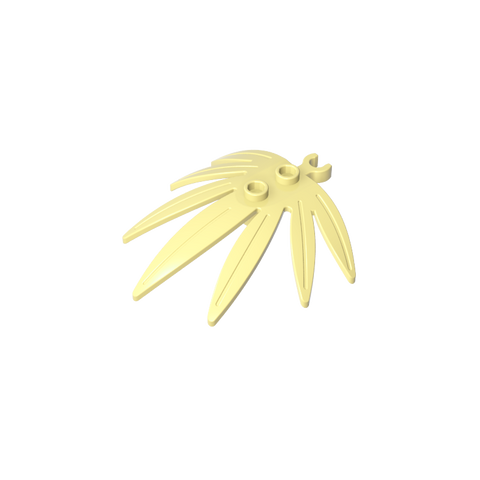 Gobricks,Plant, Leaves 6 x 5 Swordleaf with Clip (thick open O clip),10884,42949,30239