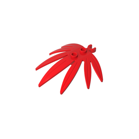 Gobricks,Plant, Leaves 6 x 5 Swordleaf with Clip (thick open O clip),10884,42949,30239