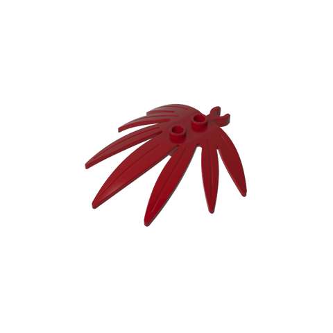 Gobricks,Plant, Leaves 6 x 5 Swordleaf with Clip (thick open O clip),10884,42949,30239