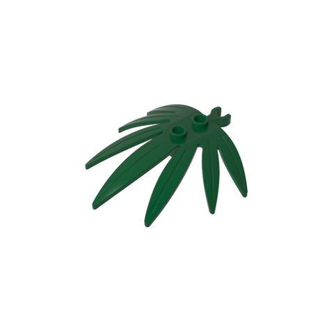 Gobricks,Plant, Leaves 6 x 5 Swordleaf with Clip (thick open O clip),10884,42949,30239