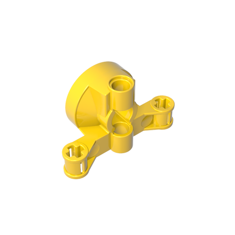 Gobricks,Technic Steering Wheel Hub Holder with 2 Pin Holes and 2 Axle Holes,23801,65766