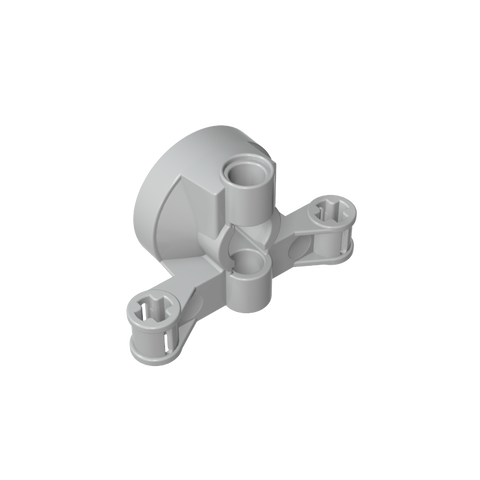 Gobricks,Technic Steering Wheel Hub Holder with 2 Pin Holes and 2 Axle Holes,23801,65766
