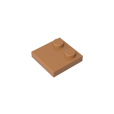 Gobricks,Plate Special 2 x 2 with Only 2 studs,33909