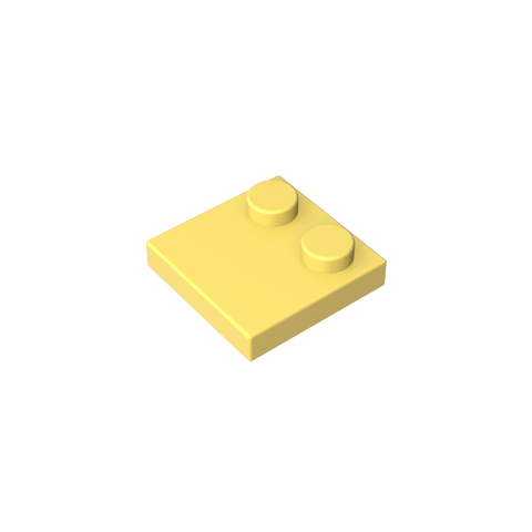 Gobricks,Plate Special 2 x 2 with Only 2 studs,33909