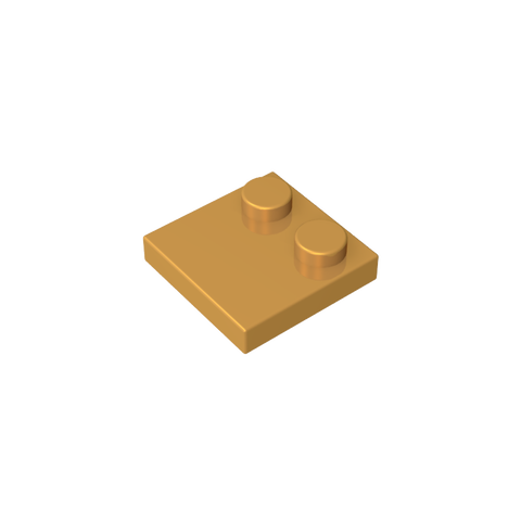 Gobricks,Plate Special 2 x 2 with Only 2 studs,33909