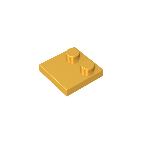 Gobricks,Plate Special 2 x 2 with Only 2 studs,33909