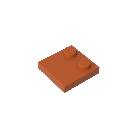 Gobricks,Plate Special 2 x 2 with Only 2 studs,33909
