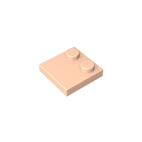 Gobricks,Plate Special 2 x 2 with Only 2 studs,33909