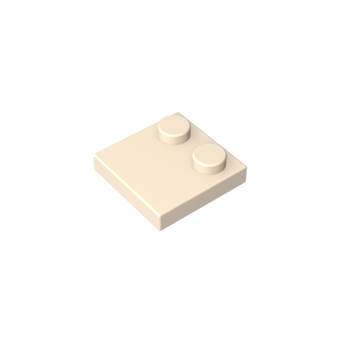Gobricks,Plate Special 2 x 2 with Only 2 studs,33909