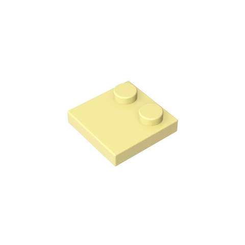 Gobricks,Plate Special 2 x 2 with Only 2 studs,33909