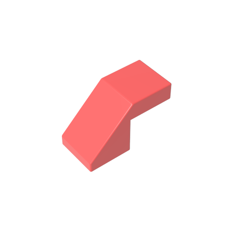 Gobricks,Slope 45° 2 x 1 with 2/3 Inverted Cutout and no stud,28192,39729,78566