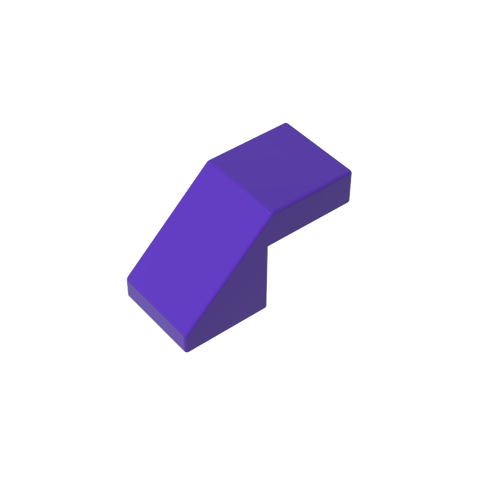Gobricks,Slope 45° 2 x 1 with 2/3 Inverted Cutout and no stud,28192,39729,78566