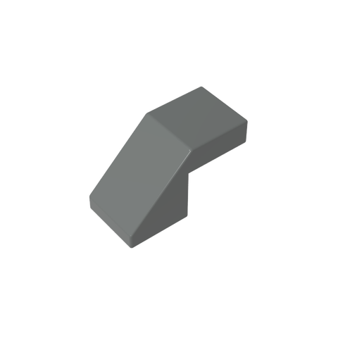 Gobricks,Slope 45° 2 x 1 with 2/3 Inverted Cutout and no stud,28192,39729,78566