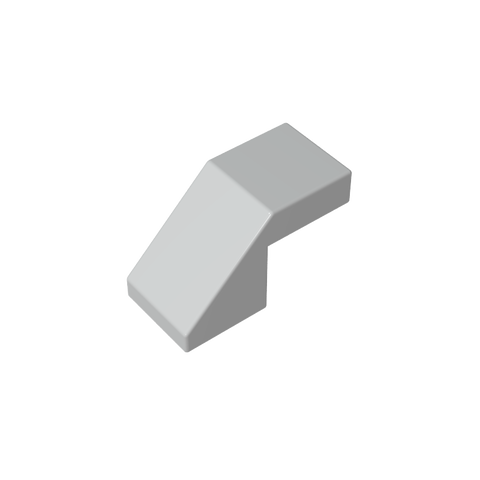 Gobricks,Slope 45° 2 x 1 with 2/3 Inverted Cutout and no stud,28192,39729,78566