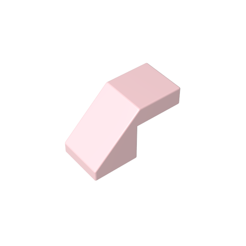 Gobricks,Slope 45° 2 x 1 with 2/3 Inverted Cutout and no stud,28192,39729,78566