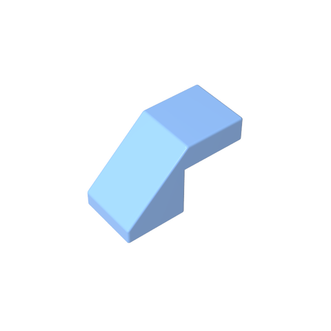Gobricks,Slope 45° 2 x 1 with 2/3 Inverted Cutout and no stud,28192,39729,78566