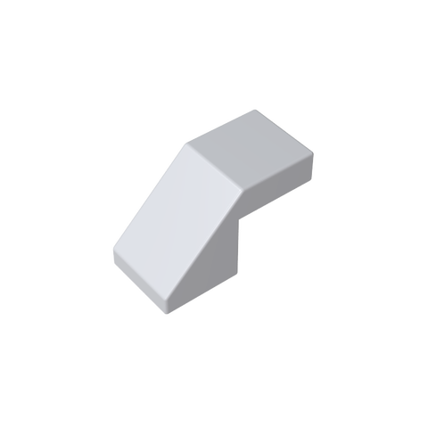 Gobricks,Slope 45° 2 x 1 with 2/3 Inverted Cutout and no stud,28192,39729,78566