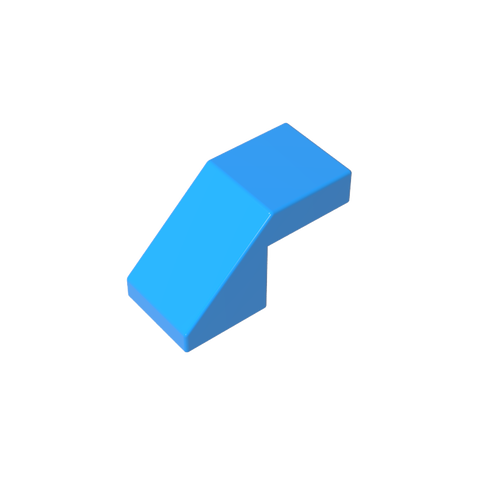 Gobricks,Slope 45° 2 x 1 with 2/3 Inverted Cutout and no stud,28192,39729,78566