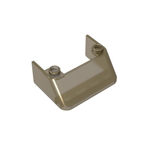 Gobricks,Windscreen 3 x 4 x 1 1/3 with 2 Studs on Top,2437,35243