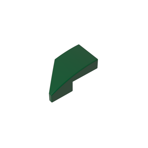 Gobricks,Slope Curved 2 x 1 with Stud Notch Right,29119