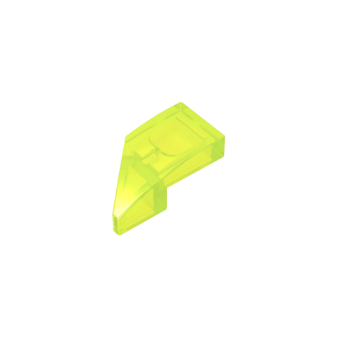 Gobricks,Slope Curved 2 x 1 with Stud Notch Right,29119