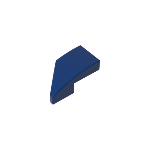 Gobricks,Slope Curved 2 x 1 with Stud Notch Right,29119