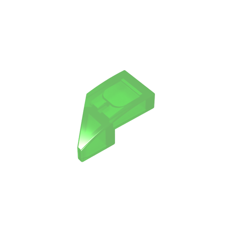 Gobricks,Slope Curved 2 x 1 with Stud Notch Right,29119