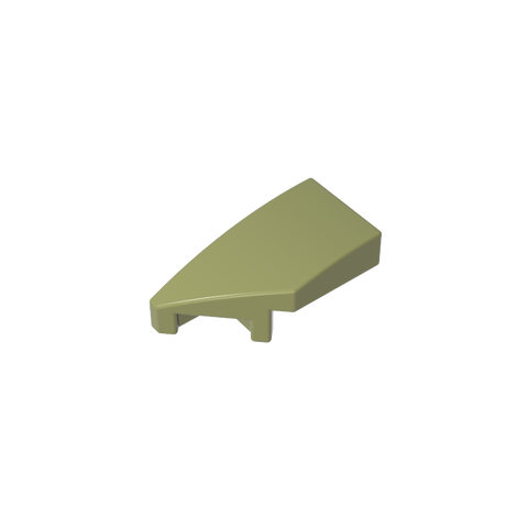 Gobricks,Slope Curved 2 x 1 with Stud Notch Left,29120