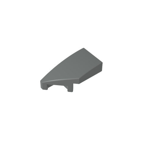 Gobricks,Slope Curved 2 x 1 with Stud Notch Left,29120