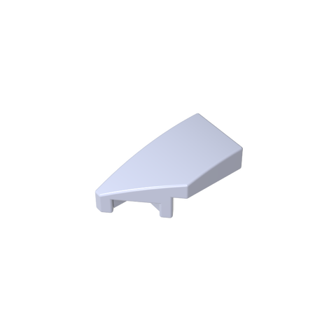 Gobricks,Slope Curved 2 x 1 with Stud Notch Left,29120