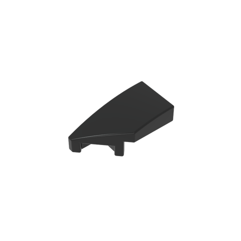 Gobricks,Slope Curved 2 x 1 with Stud Notch Left,29120