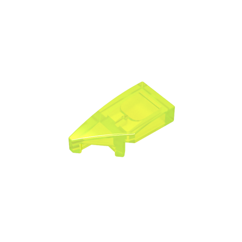 Gobricks,Slope Curved 2 x 1 with Stud Notch Left,29120
