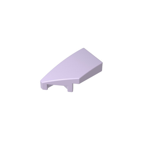 Gobricks,Slope Curved 2 x 1 with Stud Notch Left,29120