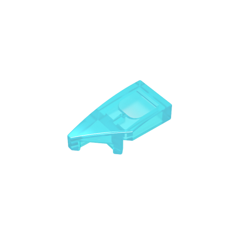 Gobricks,Slope Curved 2 x 1 with Stud Notch Left,29120