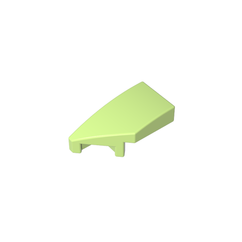 Gobricks,Slope Curved 2 x 1 with Stud Notch Left,29120