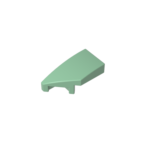 Gobricks,Slope Curved 2 x 1 with Stud Notch Left,29120