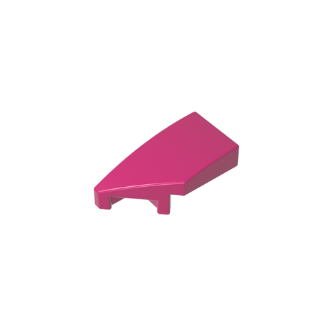Gobricks,Slope Curved 2 x 1 with Stud Notch Left,29120