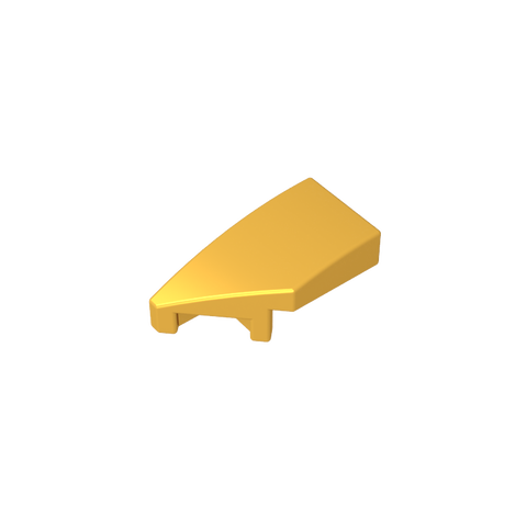 Gobricks,Slope Curved 2 x 1 with Stud Notch Left,29120